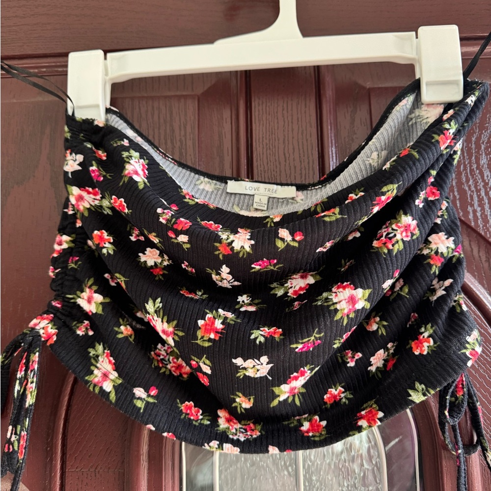 Love Tree Floral Tube Top